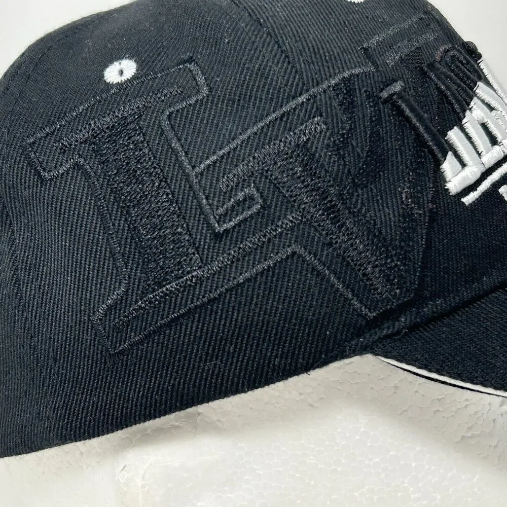 Las Vegas Nevada Hat Baseball Cap Black Casino Gambling Travel Tourist Strapback